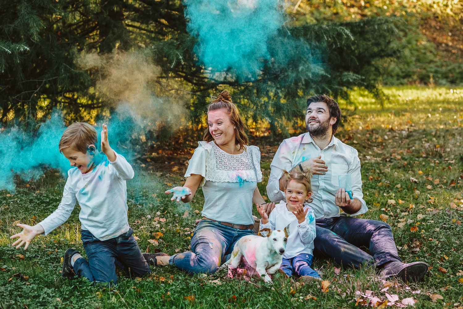 Mini-séance Holi Colors - Photo inspiration crédit Bubble Life