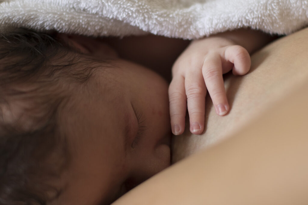 Bébé allaité - Studio Rosa - Photographe Dordogne - Maternité et moments de vie